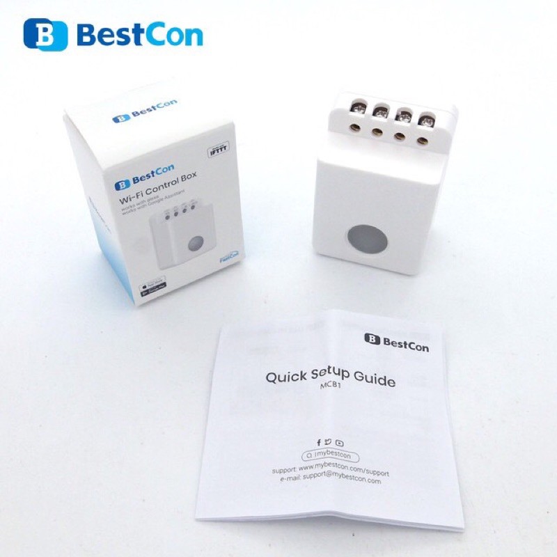 Công tắc thông minh Broadlink Bestcon MCB1- Bản quốc tế -Tiếng Anh