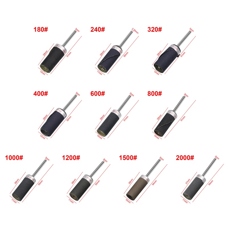 Thanh Giấy Nhám Đánh Bóng Trang Sức 3mm 180-2000