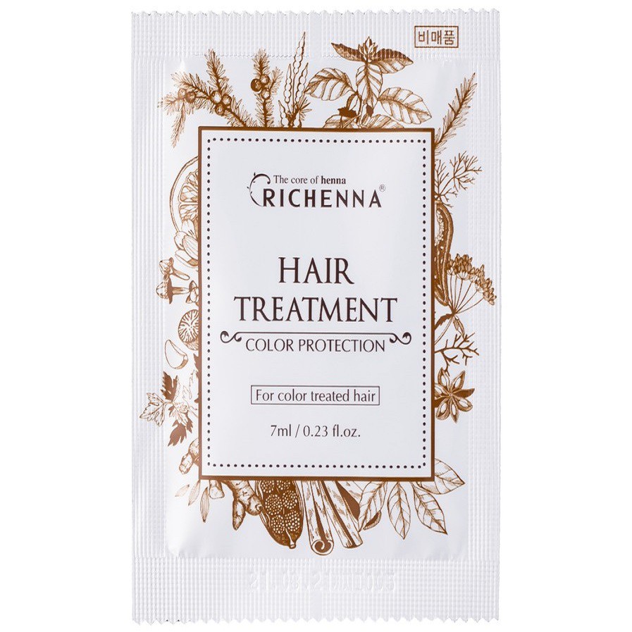 Thuốc nhuộm tóc hồng sâm Richenna Color Cream Red Ginseng 60/60g - Light Chestnut 4N