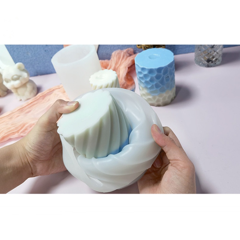 Khuôn Làm Nến / Xà Phòng / Nến Bằng Silicone DIY 3D Tiện Lợi