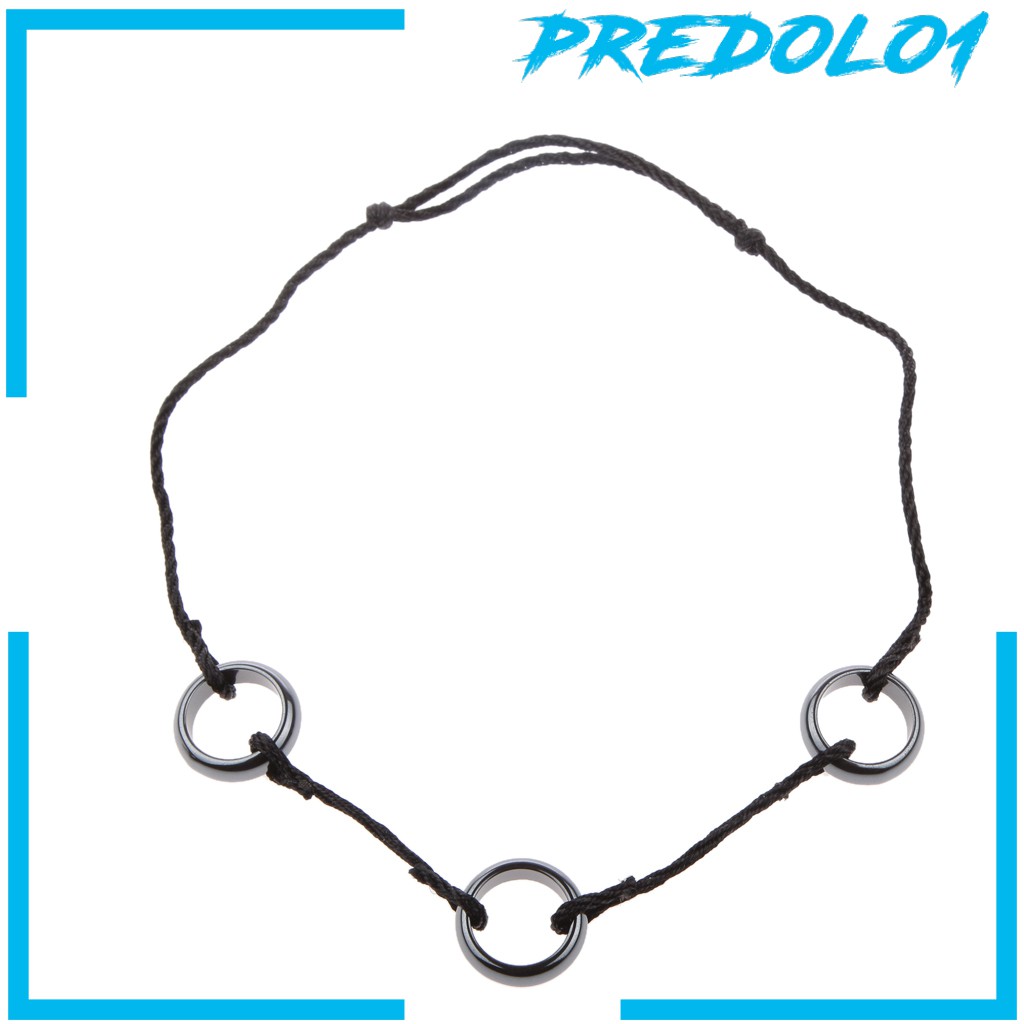 [PREDOLO1] Anime NARUTO Akatsuki Itachi 3 Loops Rings Pendant Cosplay Necklace Chain