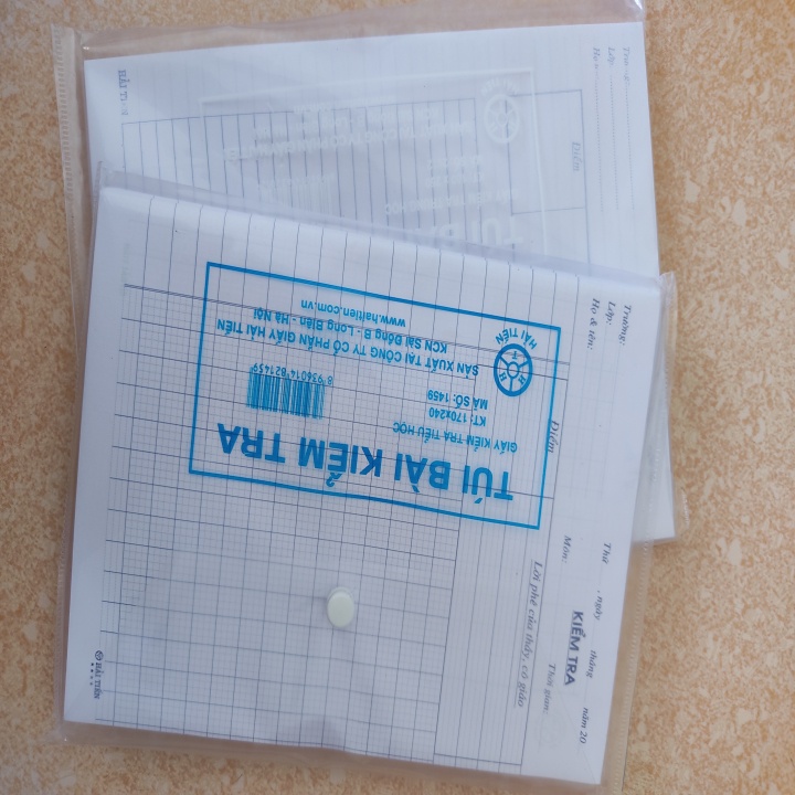 Giấy Kiểm Tra Cấp I-II Túi