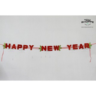 DÂY CHỮ HAPPY NEW YEAR TREO TƯỜNG cỡ lớn
