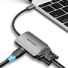 Bộ chuyển đổi USB-C sang HDMI/VGA/USB/PD Vention chính hãng