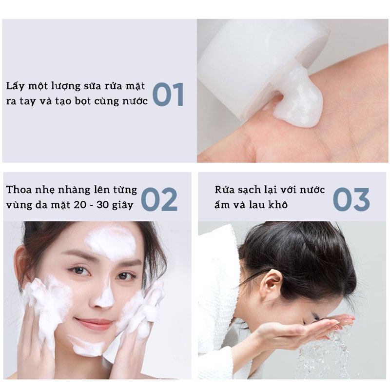 Sữa rửa mặt OLY HT ngừa mụn trắng da tinh chất dưa leo 70ml chính hãng Long Phụng Khang