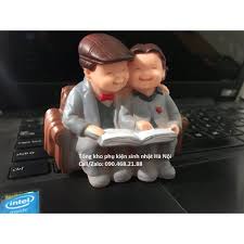 Mô hình ông bà lão trang trí bánh kem, trang trí bánh sinh nhật