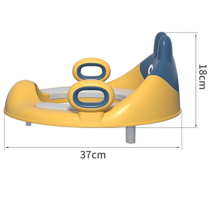 Thu hẹp bồn cầu hình thỏ có tay vịn cho bé mb431