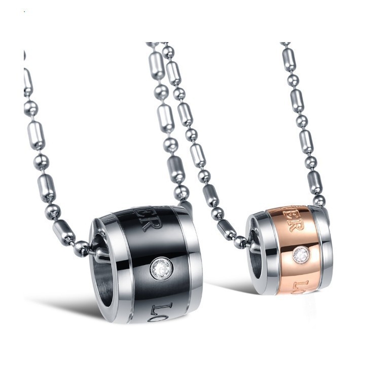 Bộ 2 Dây Chuyền Cặp Titan TT 1449