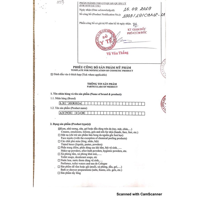 Serum Xẹp Mụn Le'Orga Acne 24H - Tinh Chất Ngừa Hết Mụn, Xẹp Mụn Sau 24 Tiếng | BigBuy360 - bigbuy360.vn