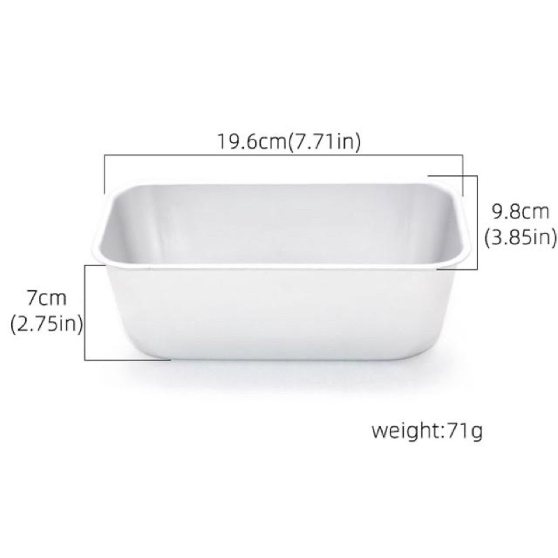 Khuôn Loaf Nhôm Đúc Chữ Nhật A05