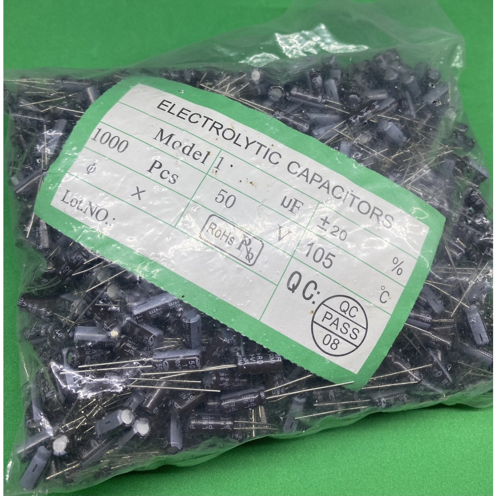 Tụ 1uF 50V Combo 100 Con - linh kiện điện tử QUỲNH DIỄN