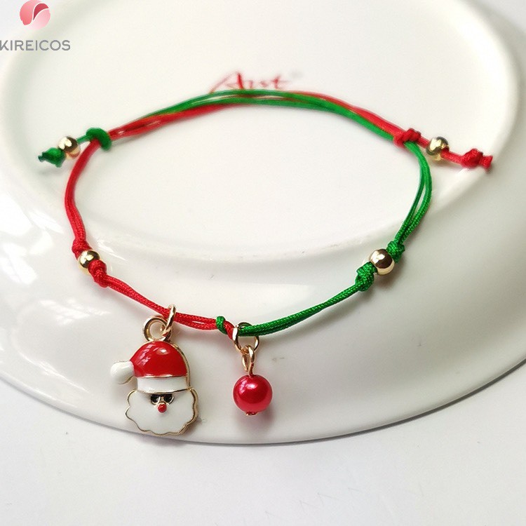 Vòng Chỉ Lắc Đeo Tay Noel Cao Cấp Siêu Xinh