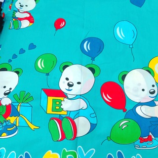 Vải kate cotton may drap giường, may áo gối siêu kute