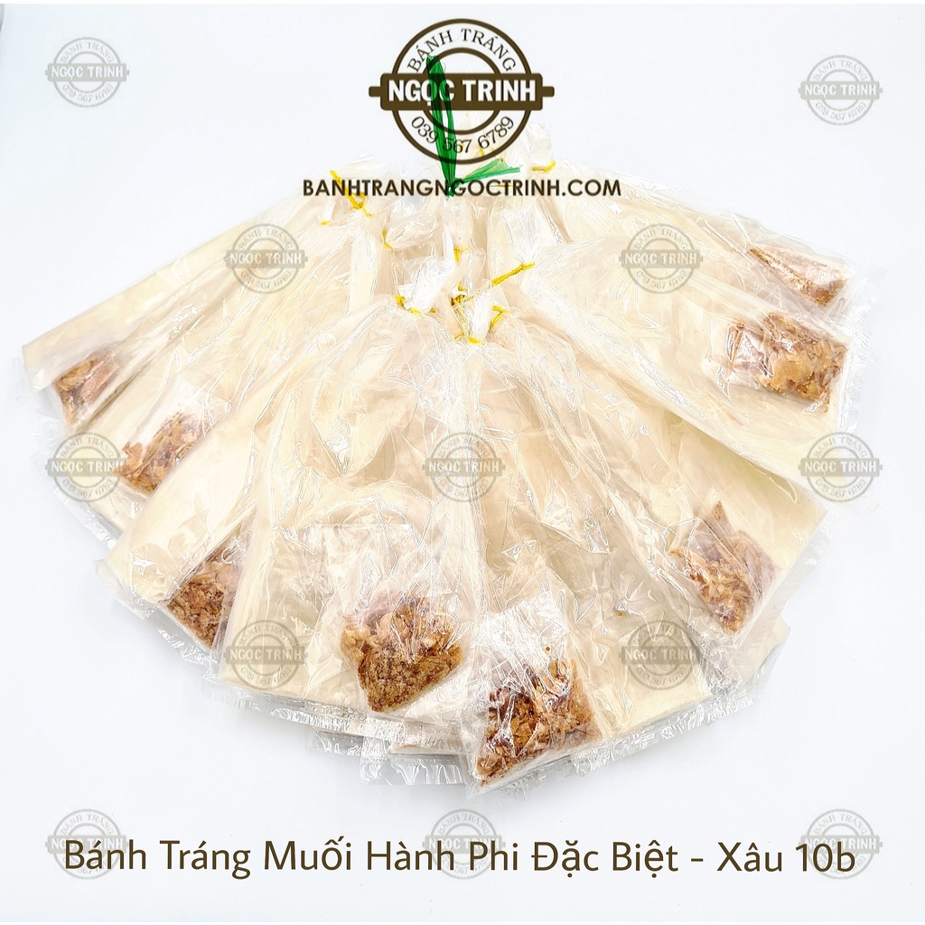 Bánh tráng muối hành phi đặc biệt cực ngon bánh tráng Ngọc Trinh