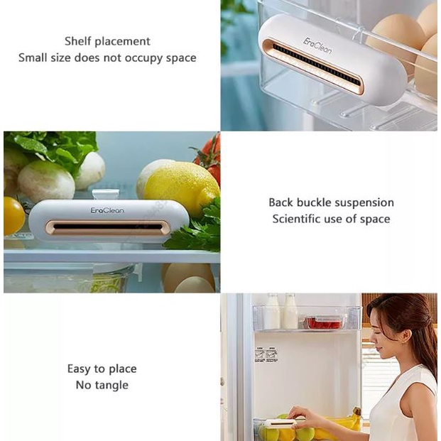 Máy tiệt trùng khử mùi tủ lạnh EraClean CW-B01 - Pin sạc 800mAh