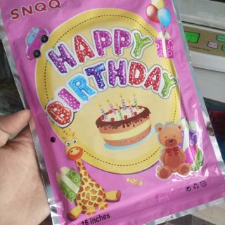 Bộ bóng sinh nhật chữ Happy Birthday cao 40cm !!!