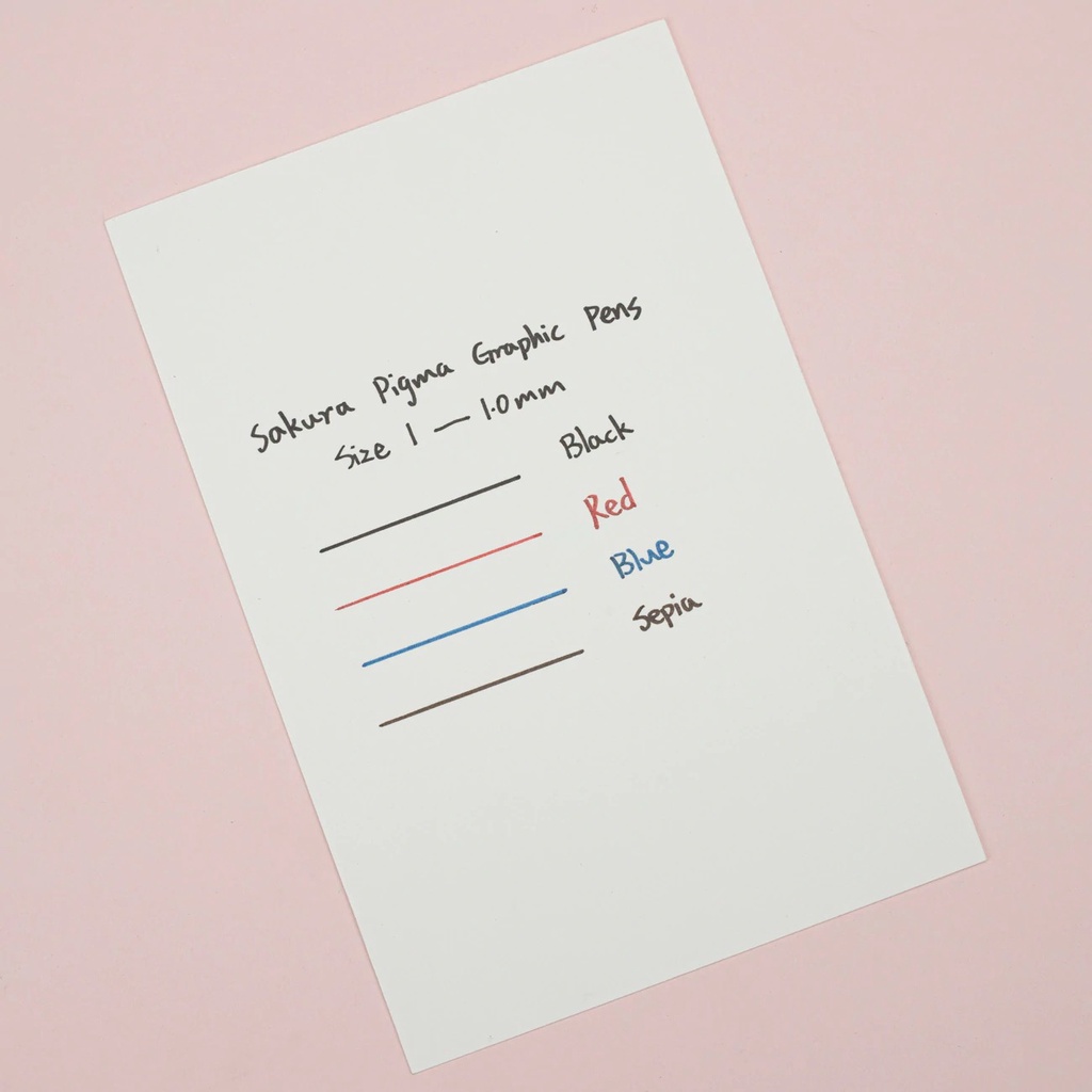 Bút vẽ đồ họa chuyên dụng Sakura Pigma Graphic - Màu đen