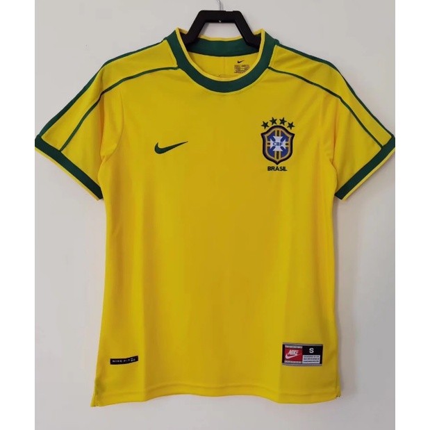 Áo Bóng Đá Đội Tuyển RONALDO Ronaldinho 1994 Brazil 1998 2002