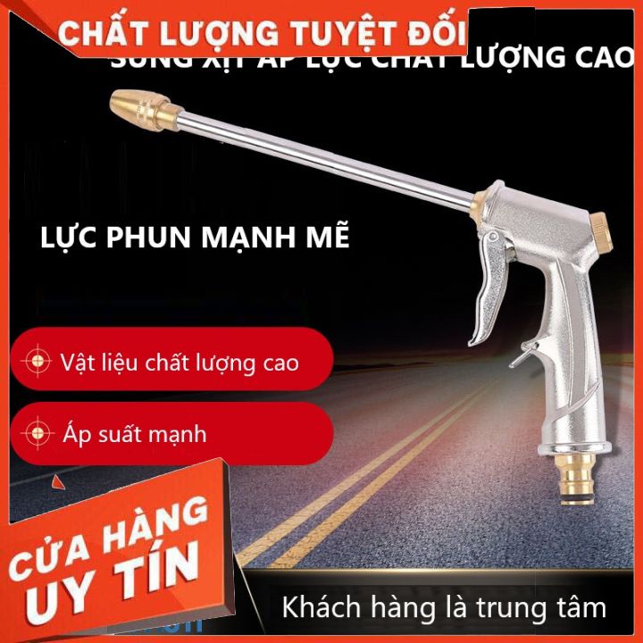 Vòi rửa xe K02, súng xịt rửa nước áp lực cao, thao tác đơn giản, dễ dàng vệ sinh xe máy và nhà cửa.