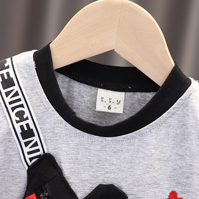 Set áo thun tay ngắn &amp; quần short in hình chuột mickey cho bé trai 1-5 tuổi