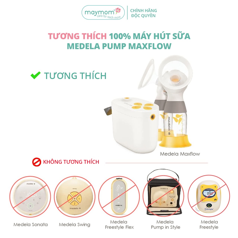 Dây Hút Sữa Medela Pump Maxflow Thương Hiệu Maymom, Không Chứa BPA, An Toàn 100%, Vệ Sinh Dễ Dàng (1 dây)
