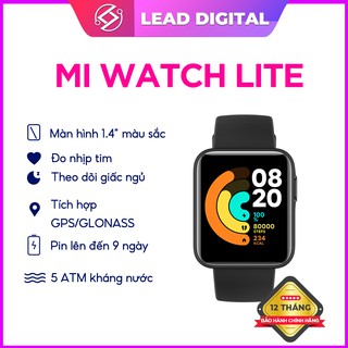 Đồng Hồ Thông Minh Mi Watch Lite - GPS/1.4" LCD Touch/Bluetooth 5.1/5ATM - Bảo hành chính hãng 12 tháng