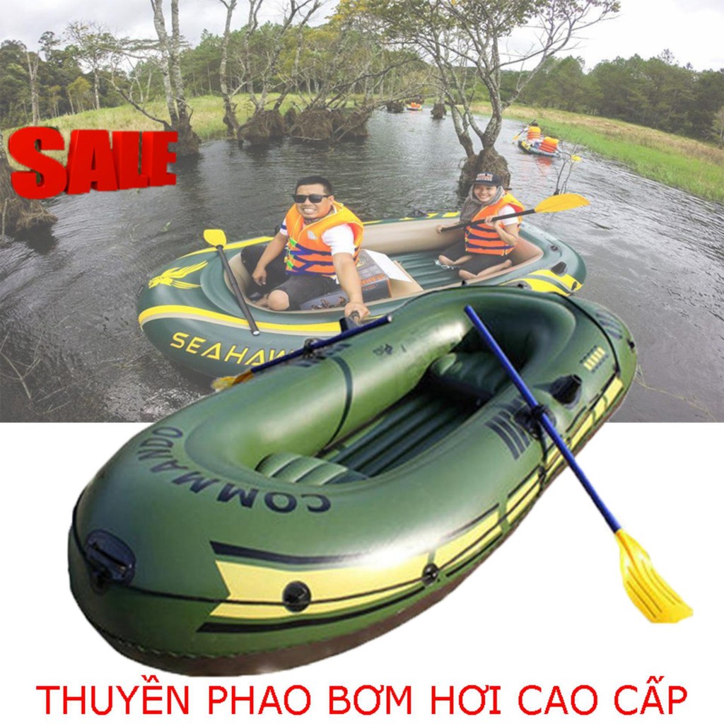 Xuồng Hơi,Thuyền Hơi 4 Người, Xuồng Câu Cá Composite, Nhập Khẩu Nguyên Chiếc, Đẹp, An Toàn, Giá Tốt