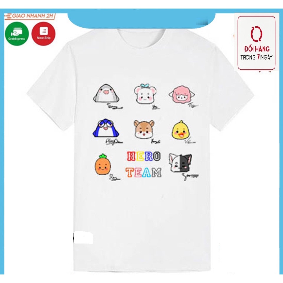 BST Áo Hero Team Mini World Đẹp | Áo Thun Mini World Toàn Thành Viên Hero Team MC6