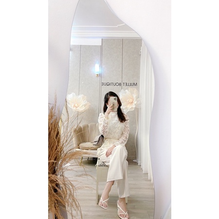 ÁO REN BUỘC NƠ EO