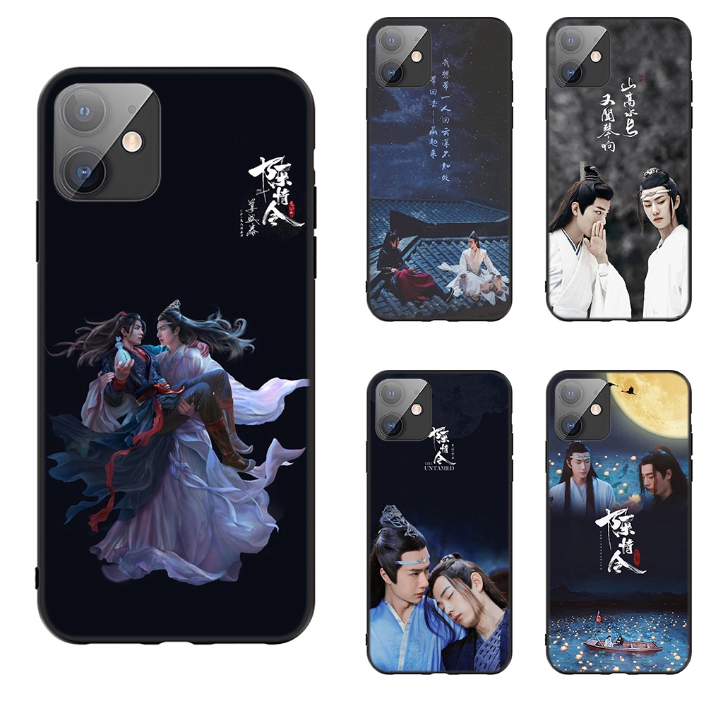 Ốp điện thoại mềm in hình Trần tình lệnh nghệ thuật cho iPhone 5 5s Se 6 6S 7 8 Plus X XR Xs Max