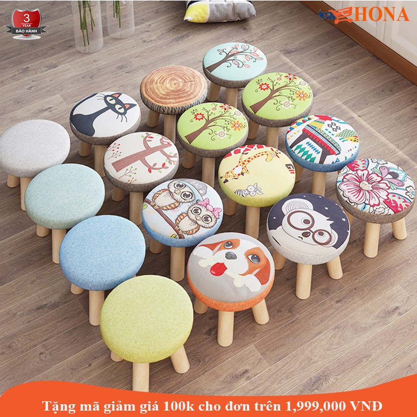 GHẾ MiNi Nhiều Họa Tiết-GHẾ Bệt Tròn Hình Ngộ Nghĩnh