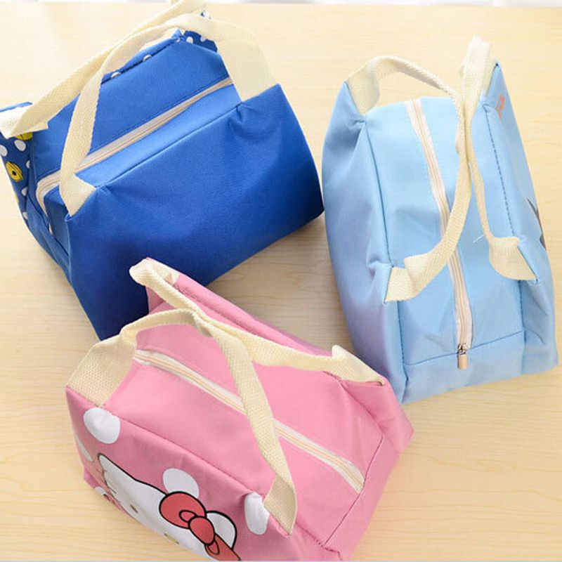 Doraemon Totoro Stitch Waterproof Cute Lunch Bag Kids Cooler Insulation Thermal