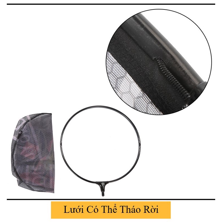 Vợt câu đài carbon siêu nhẹ đủ size