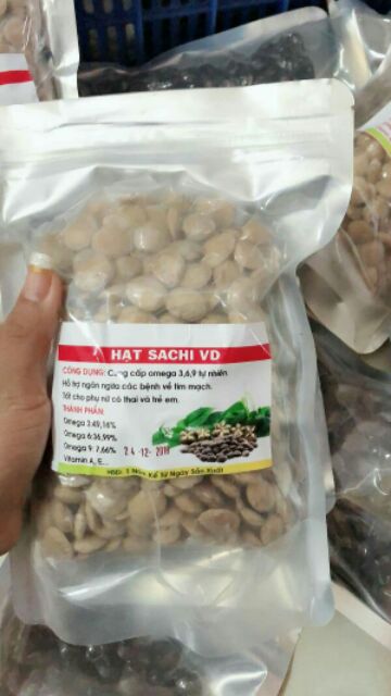 Hạt sachi phơi khô - chưa rang sấy 1000g