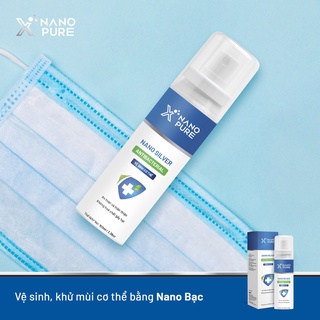 CHAI XỊT DIỆT KHUẨN NANO BẠC KHỬ MÙI NANO XPURE NANO BẠC AHT CORP 100ML-NƯỚC RỬA TAY KHÔ, XỊT KHỬ MÙI VỆ SINH CƠ THỂ