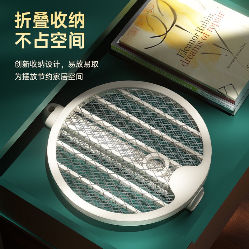 Vợt Điện Bắt Muỗi Hai Trong Một Dạng Gập Tự Động Siêu Bền Có Thể Sạc Lại