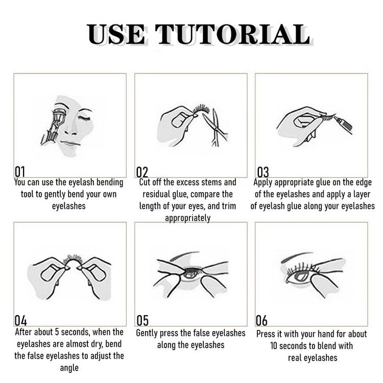 Bộ 5 Cặp Lông Mi Giả 3D Tạo Hiệu Ứng Tự Nhiên Cho Nữ
