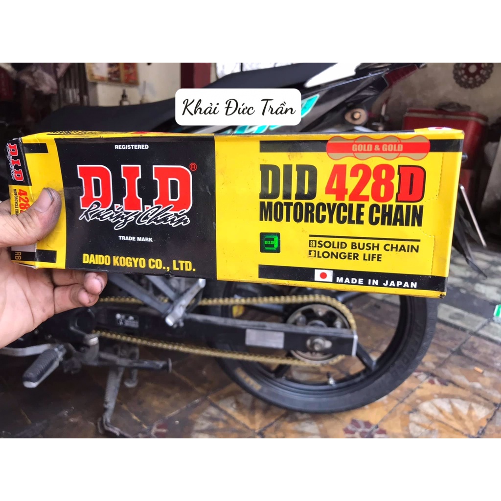 Sên DID 428 9ly 10ly tem xanh chính hãng 124 mắt 130 mắt 132 mắt- SDID