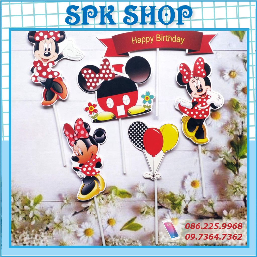 [FREESHIP❤️] Chuột Mickey - Sét Cắm Giấy Con Gái