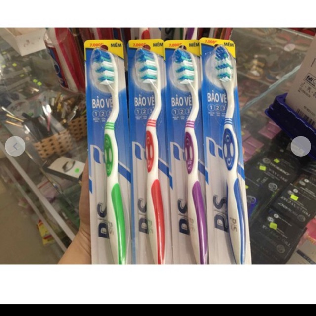 Combo  12 bàn chải PS 123 giá bao bì 8k