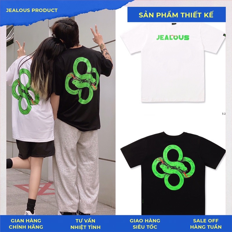 Áo phông unisex, áo thun tay lỡ Serton Fi'di Jealous Product 5226