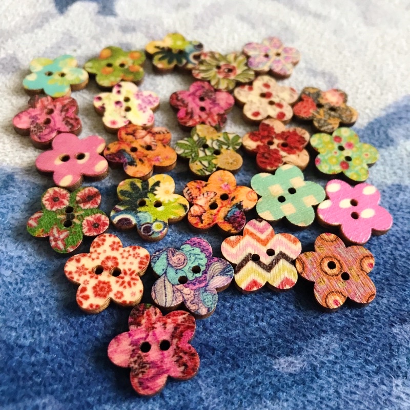 set 10 khuy áo gỗ [HandMade]