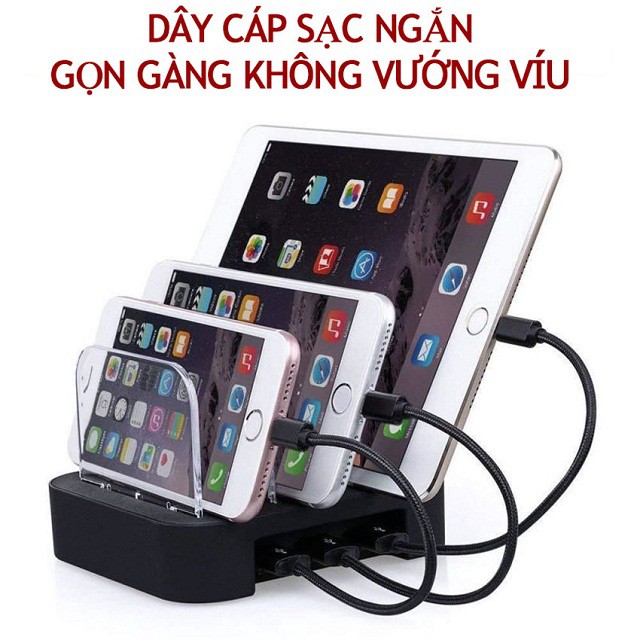 Cáp sạc điện thoại dây dù ngắn 30cm tiện lợi, hỗ trợ sạc nhanh iphone, samsung, oppo...cáp sạt siêu bền chống đứt 30cm