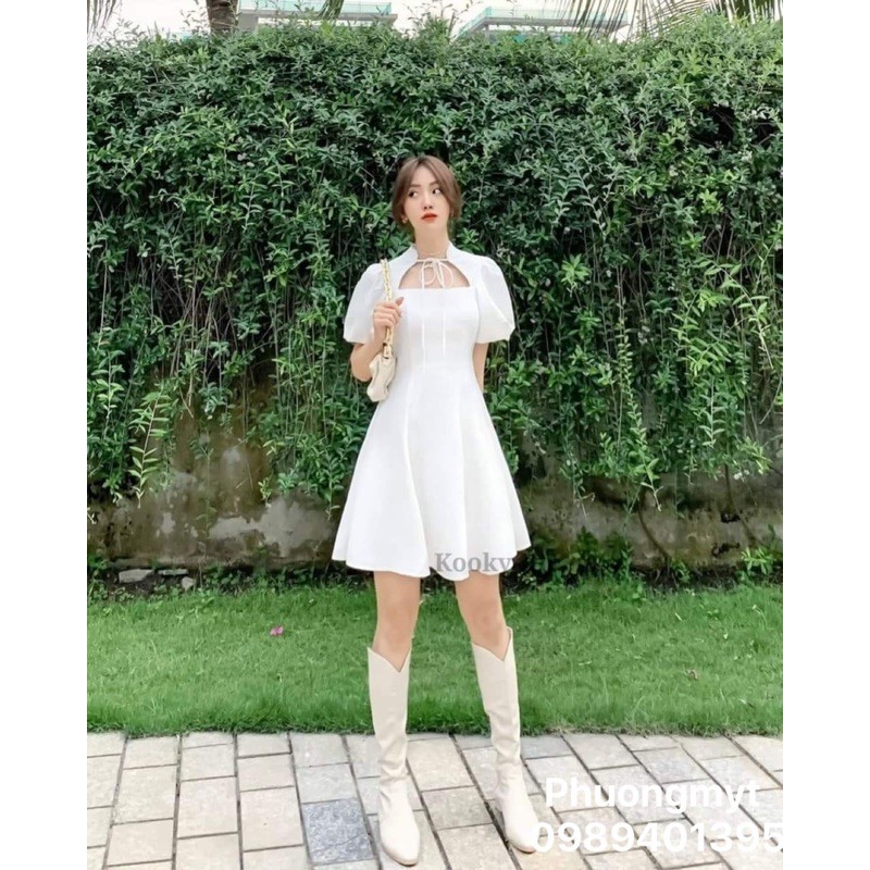 Váy xoè hở ngực KA12 | BigBuy360 - bigbuy360.vn
