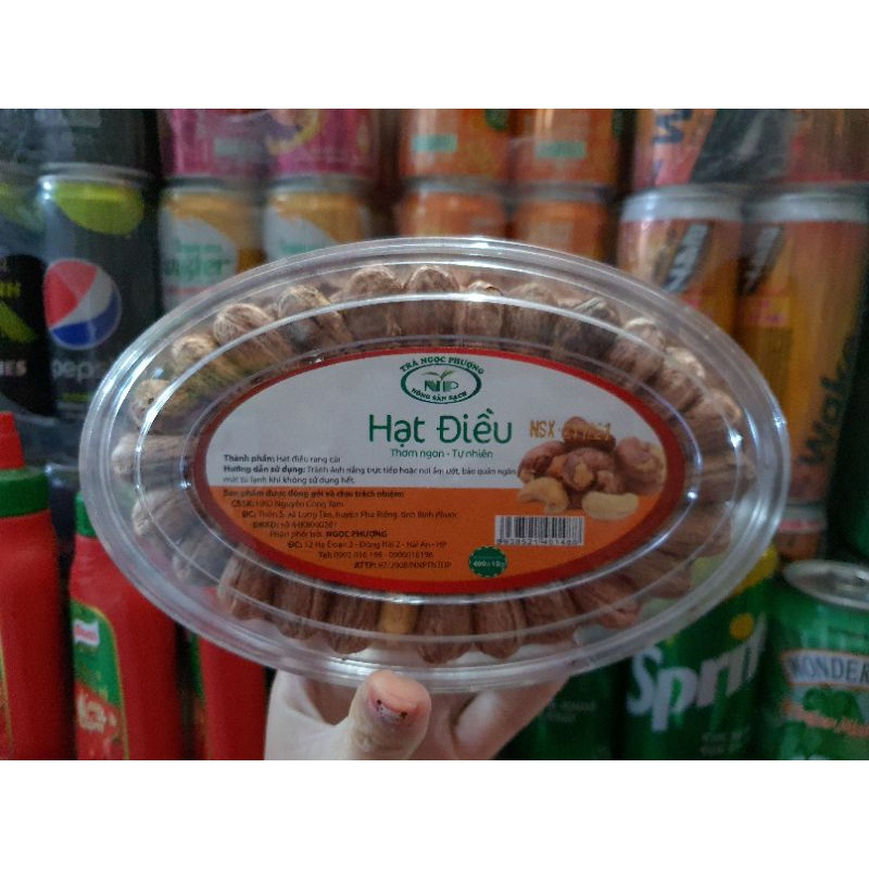 Hạt điều rang củi hộp 400g