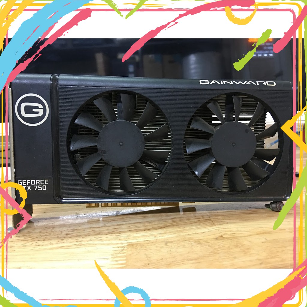 QW HDGD Card Màn Hình Gainward GTX750 1Gb DDR5 2Fan 25