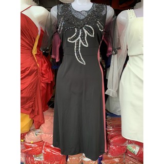 Đầm dạ hội trung niên form lưng SD1