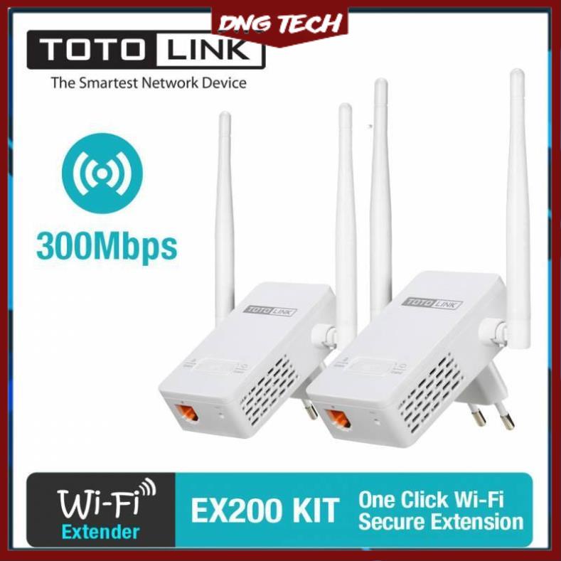 Bộ kích sóng Wifi Repeater 300Mbps Totolink EX200 - Hàng Chính Hãng giá tốt