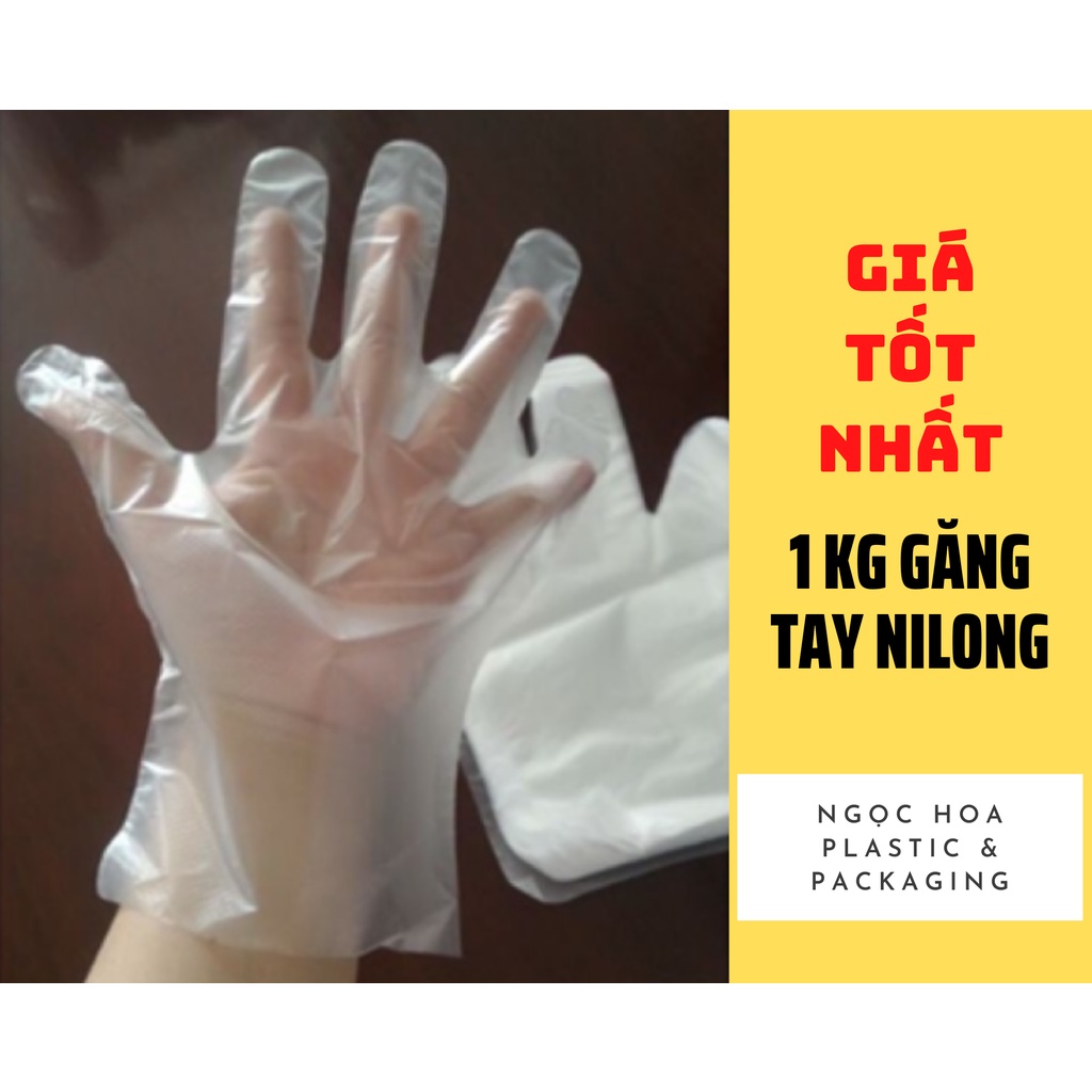 1kg găng tay nilon dùng một lần