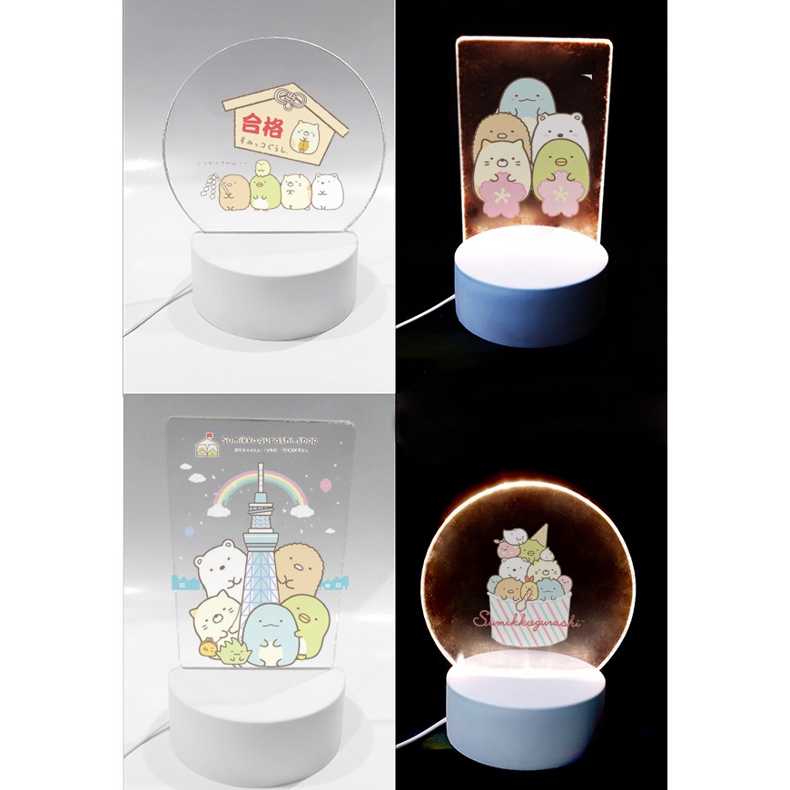 Đèn Led 3D sumikko DLI14 Đèn Ngủ 3D Sáng Tạo cute dễ thương